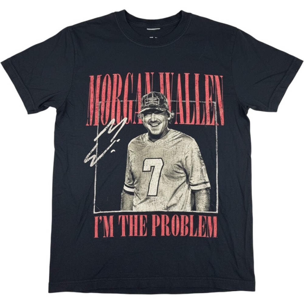 Morgan Wallen Men T-Shirt Small Cotton Country Music Tour I'm The Problem Black